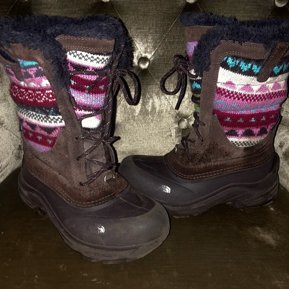 Big girls North Face winter boots size 3 - Picture 3 of 8